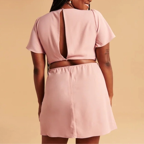 Abercrombie & Fitch Pink Cut Out Mini Dress - Picture 4 of 13